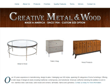 Tablet Screenshot of creativemetalwood.com